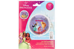 Foil Balloon - Disney Princesses "Happy Birthday" - 45 cm