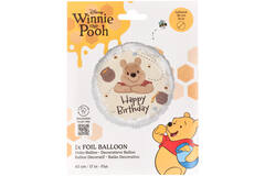 Foil Balloon - Winnie the Pooh "Happy Birthday" - 45 cm