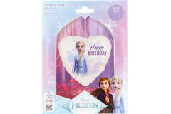 Foil Balloon - Heart Shape - Frozen Elsa "Happy BIRTHDAY" - 45 cm