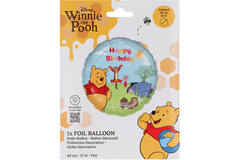 Foil Balloon - Winnie the Pooh "Happy Birthday" - 45 cm