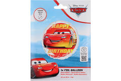 Foil Balloon - Cars "HAPPY BIRTHDAY" - 45 cm