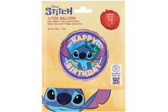 Foil Balloon - Stitch "HAPPY BIRTHDAY" - 45 cm