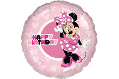 Foil Balloon - Minnie Mouse "Happy Birthday" - 45 cm