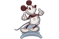 Standing Foil Balloon - Shape - Mickey Mouse - Gender Reveal - 85 cm