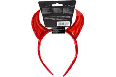 Headband Devil Horns  Red One size