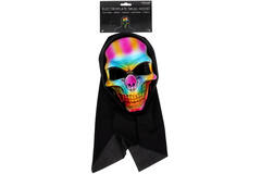 Mask Electroplate Skull Hood One size