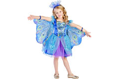 Child Costume Peacock Princess Age 4 - 6 Years