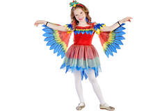 Child Costume Tropical Parrot Age 7 - 8 Years