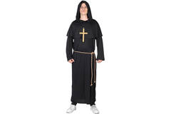 Adult Costume Holy Monk Black Size M/L