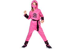 Child Costume Ninja Legend Pink Age 6 - 8 Years
