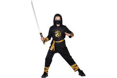 Child Costume Ninja Legend Gold Age 10 - 12 Years