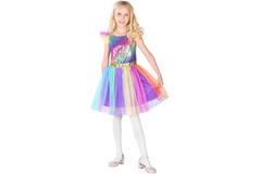 Child Costume Rainbow Queen Age 8 - 10 Years