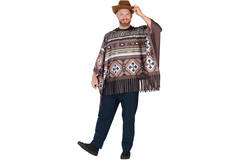 Adult Costume Wild West Poncho One Size