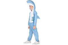 Child Costume White Shark Fleece Onesie Age 3-4 Years