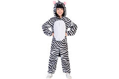 Child Costume Zebra Fleece Onesie Age 3-4 Years