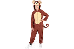 Child Costume Monkey Fleece Onesie Age 3-4 years