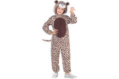 Child Costume Leopard Fleece Onesie Age 4-6 Years
