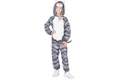 Child Costume Cat Fleece Onesie Age 4-6 Years