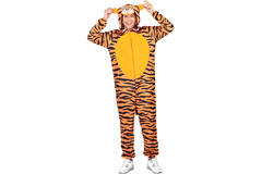 Adult Costume Tiger Fleece Onesie Size L/XL