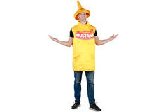 Adult Costume Mustard Bottle Tabard Size M/L