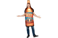 Adult Costume Beer Bottle Tabard Size M/L