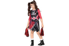Child Costume Zombie Cheerleader Age 4 - 6 Years