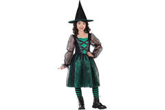 Child Costume Emerald Witch Age 3 - 4 Years