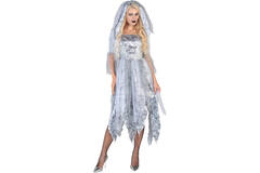 Adult Costume Zombie Ghost Bride Size M
