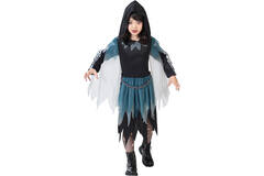 Child Costume Grim Reaper Girl Age 4 - 6 Years