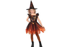 Child Costume Spiderlight Witch Age 8 - 10 Years