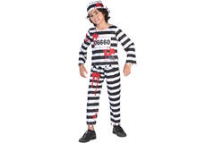 Child Costume Zombie Prison Break Age 6 - 8 Years
