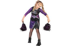 Teen Costume Purple Zombie Cheerleader Age 12 - 14 Years