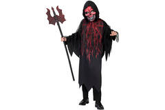 Child Costume Red Night Reaper Age 10 - 12 Years
