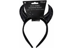 Headband Devil Horns Black One size