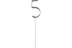 Sparkler Number 5 Silver 14.5 cm 30-60 Seconds