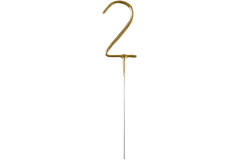 Sparkler Number 2 Gold 14.5 cm 30-60 Seconds
