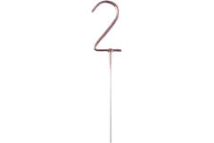 Sparkler Number 2 Rose Gold 14.5 cm 30-60 Seconds