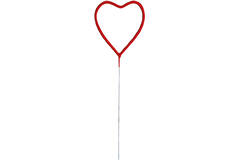 Sparkler Shape Heart XL Red 26 cm 40 Seconds