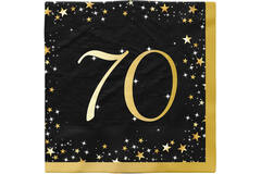 16 Napkins 70 Starlight Birthday 33 x 33 cm