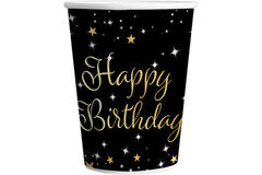 8 Cups Starlight Birthday Happy Birthday Paper 250 ml