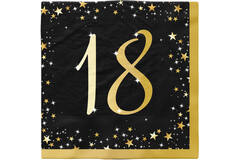 16 Napkins 18 Starlight Birthday 33 x 33 cm