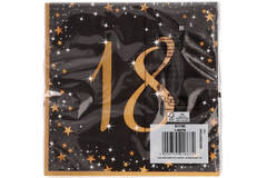 16 Napkins 18 Starlight Birthday 33 x 33 cm