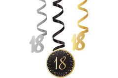 6 SwirlDecorations 18 Starlight Birthday Paper / Foil 61 cm