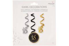 6 SwirlDecorations 18 Starlight Birthday Paper / Foil 61 cm