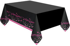 Tischdecke Starlight Birthday Pink Papier 120 x 180 cm