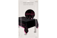 Tischdecke Starlight Birthday Pink Papier 120 x 180 cm