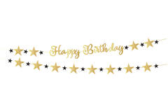 Letter Banner Starlight Birthday Paper 213 x 16.2 cm