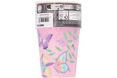 8 Paper Cups Flutter Garden Paper 250 ml