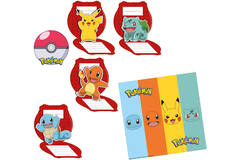 8 Invitations & Envelopes Pokémon 2024 Paper 11.5 x 11.5 cm