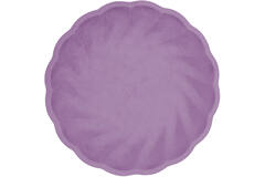 6 Plates Vert Decor Round Dark Purple 22.9 cm